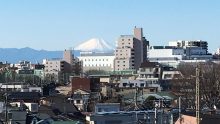 自宅から見える富士山