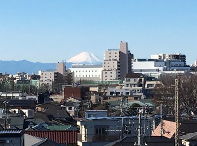 自宅から見える富士山